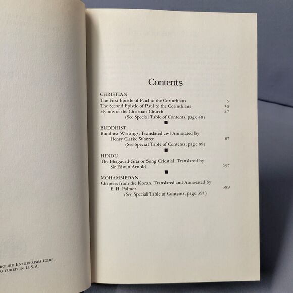 Sacred Writings Vol. II Christian Part Buddhist Hindu Mohammedan Book HC 1980 - Picture 5 of 16